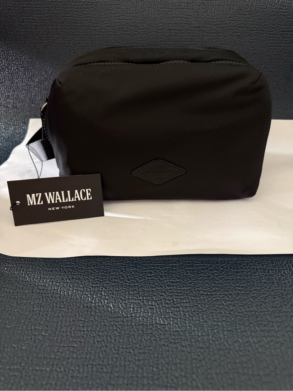 MZ Wallace Men's Black Travel Bleeker Dopp Bag